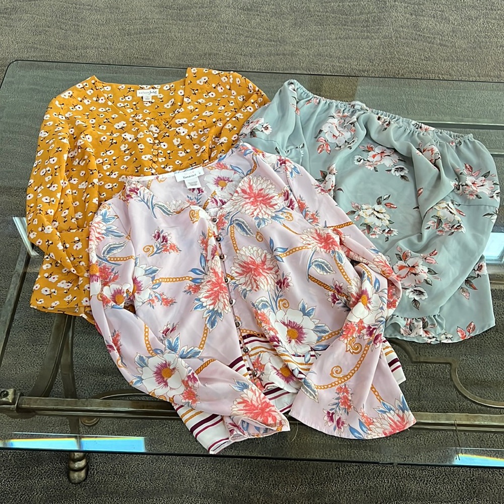 Three tops all are brand new without tags
